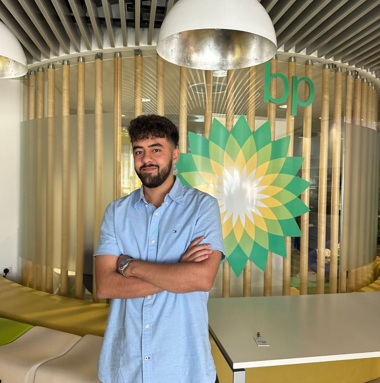 bp employee smiling