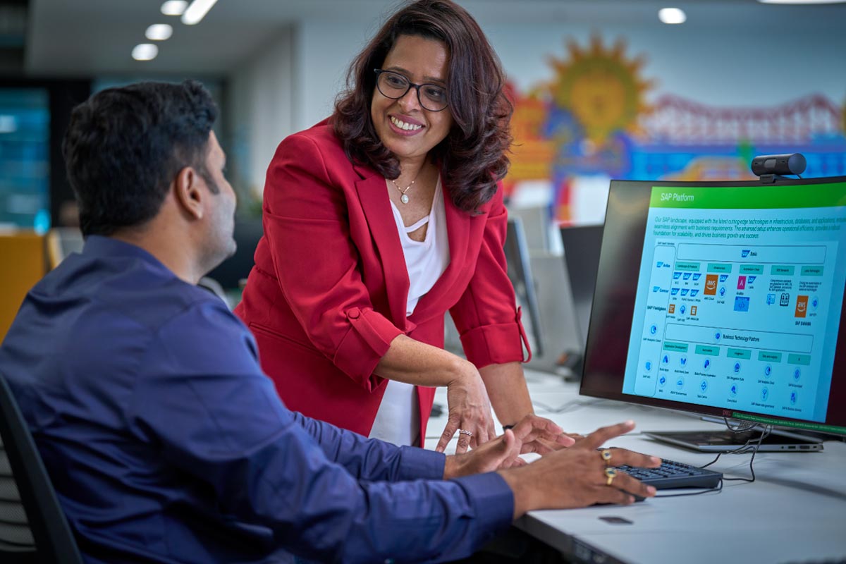 employees at work office