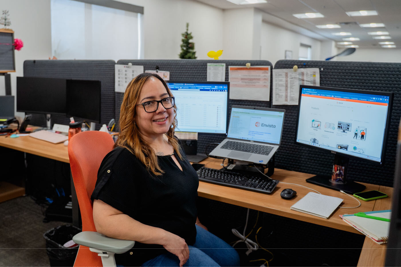 women working at computer