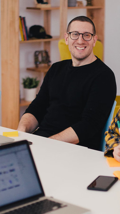 man smiling